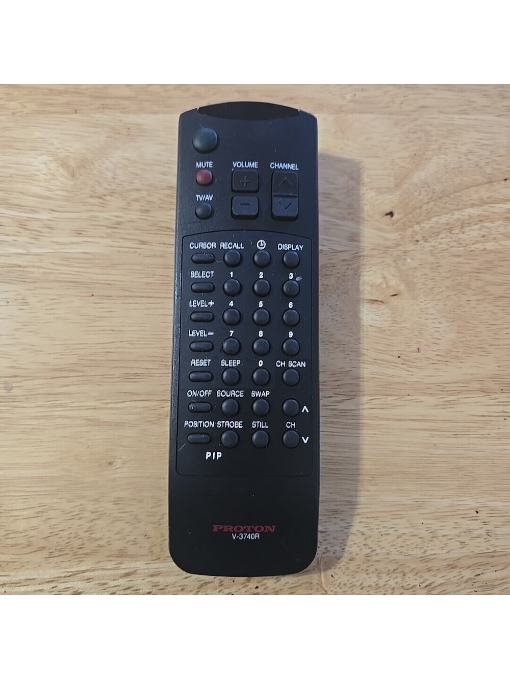 Proton V-3740R Remote Control OEM Tested And Cleaned